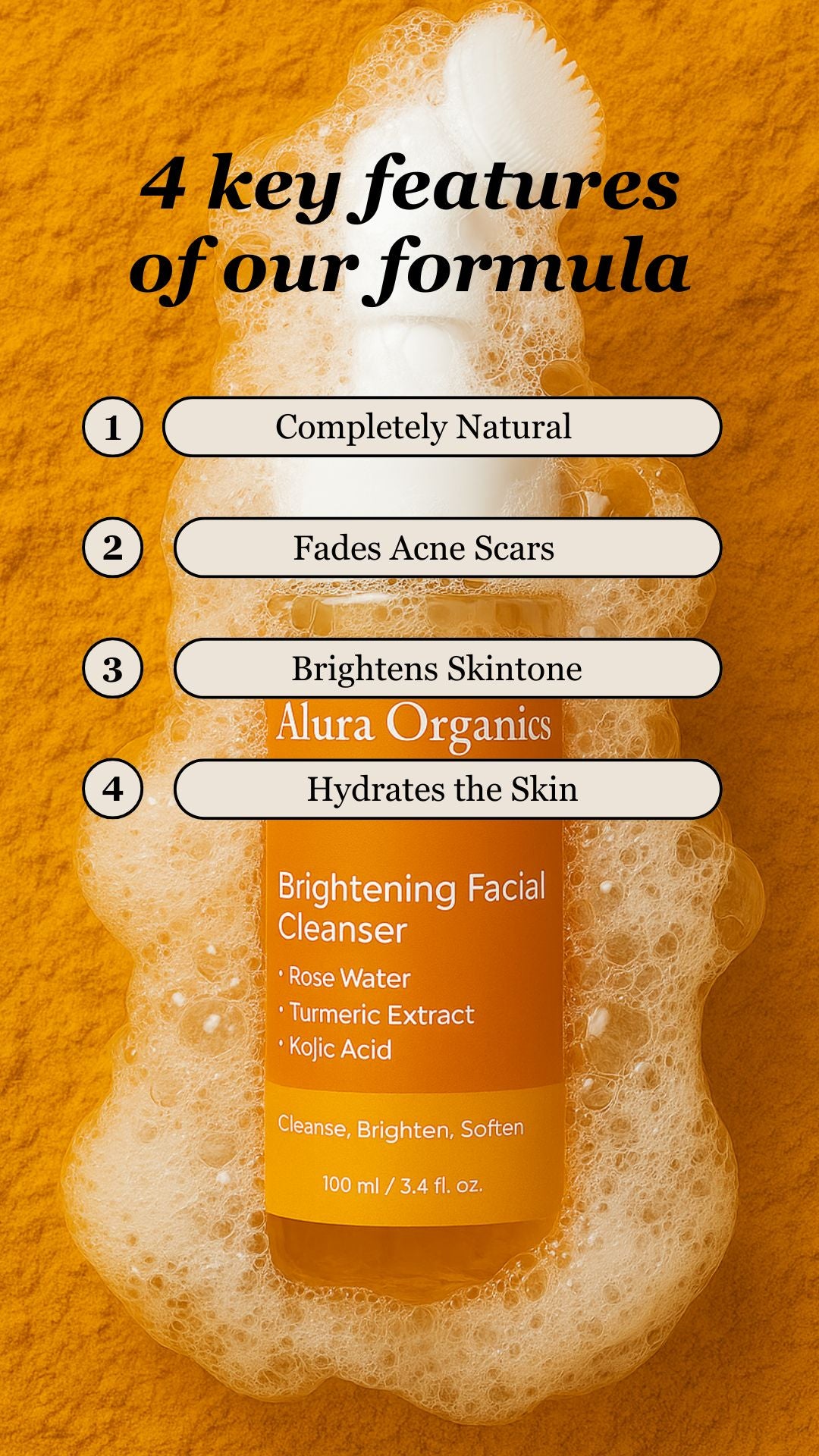 Brightening Turmeric & Kojic Acid Facial Cleanser