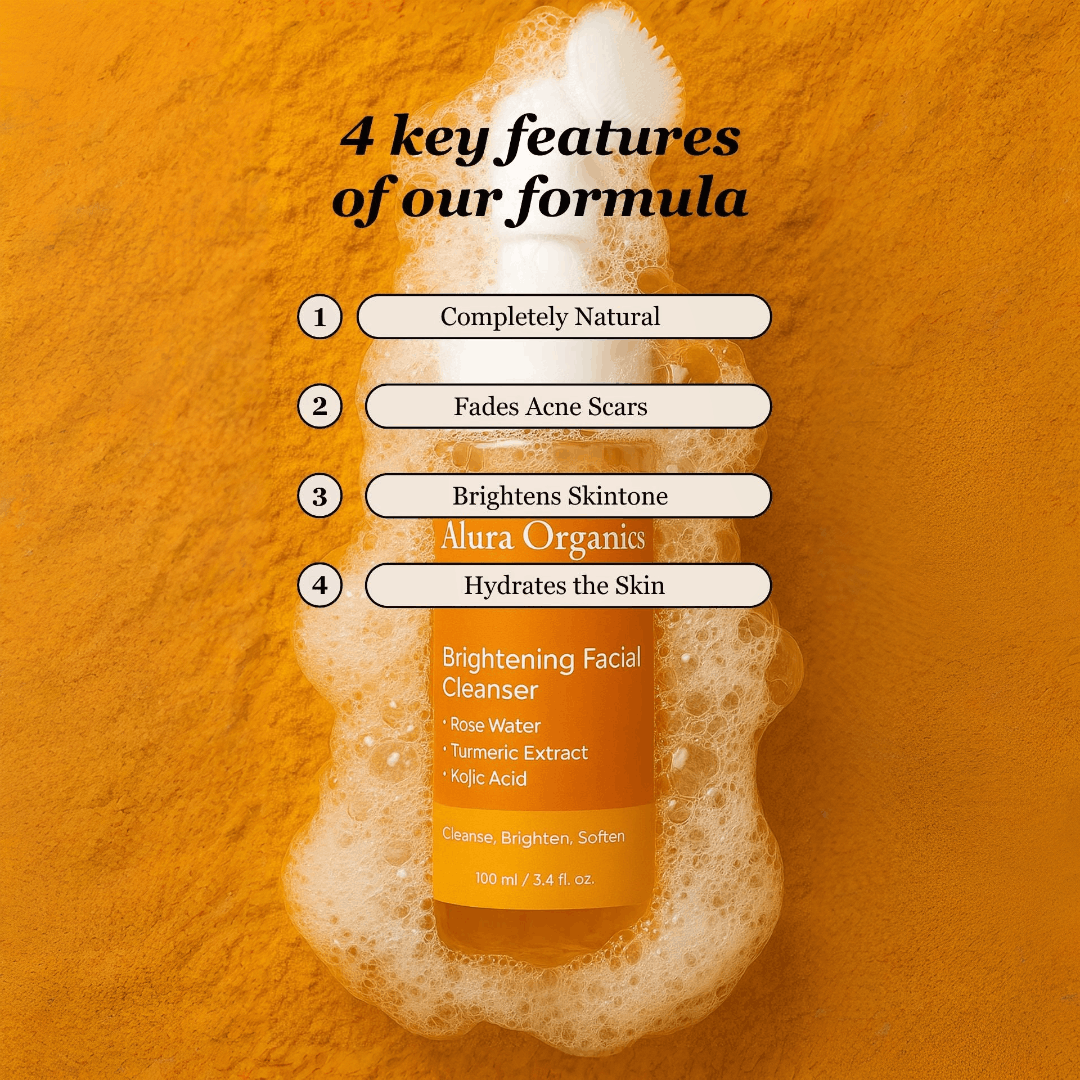 Brightening Turmeric Kojic Acid Cleanser for Radiant Skin